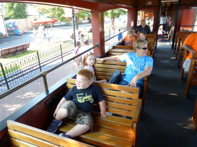 Taking our seats in Car 99